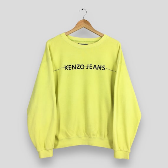 Vintage Kenzo Jeans Embroidery Logo Sweatshirt La… - image 1