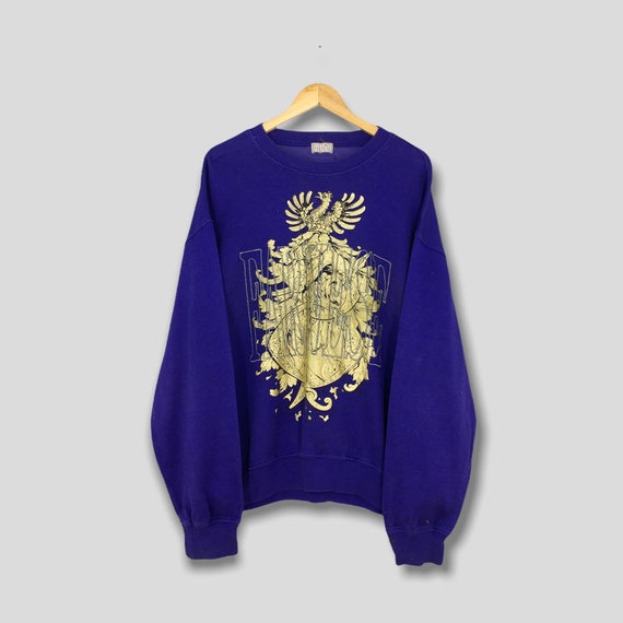 Farnese Japanese  Gold Pop Art Purple Crewneck Sw… - image 1