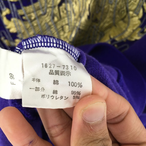 Farnese Japanese  Gold Pop Art Purple Crewneck Sw… - image 7