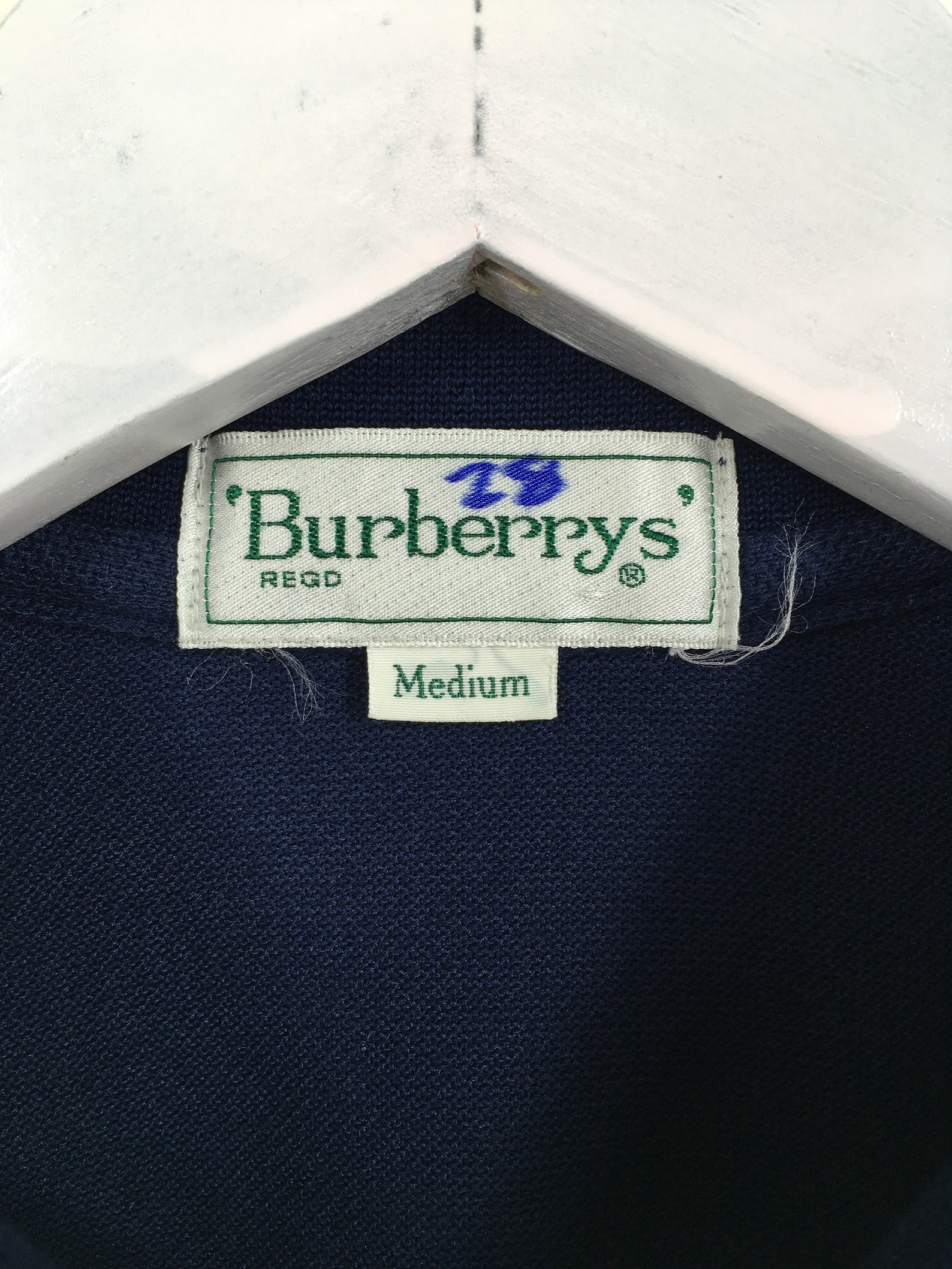 Vintage 90s Burberrys Of London Blue Polo Shirt Medium | Etsy