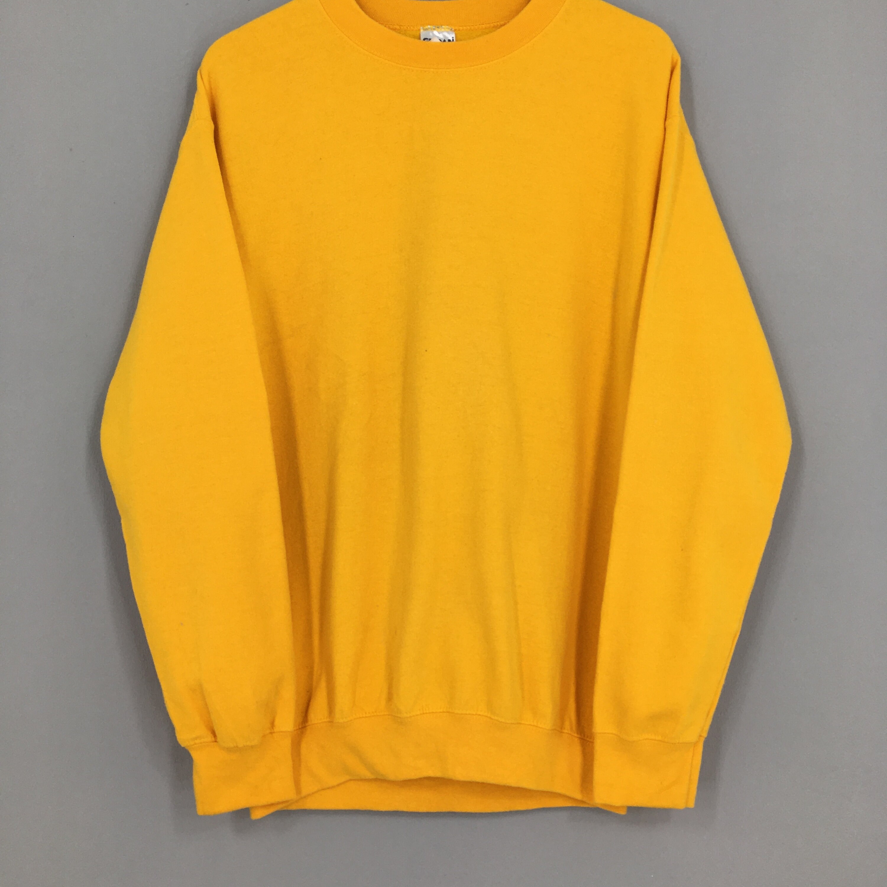 Vintage 2000s Gildan Usa Yellow Sweatshirt Medium Jumper - Etsy