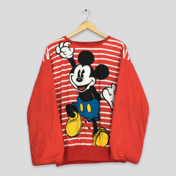 Vintage Mickey Mouse Reversible Sweatshirt Xlarge 90s Walt Disney