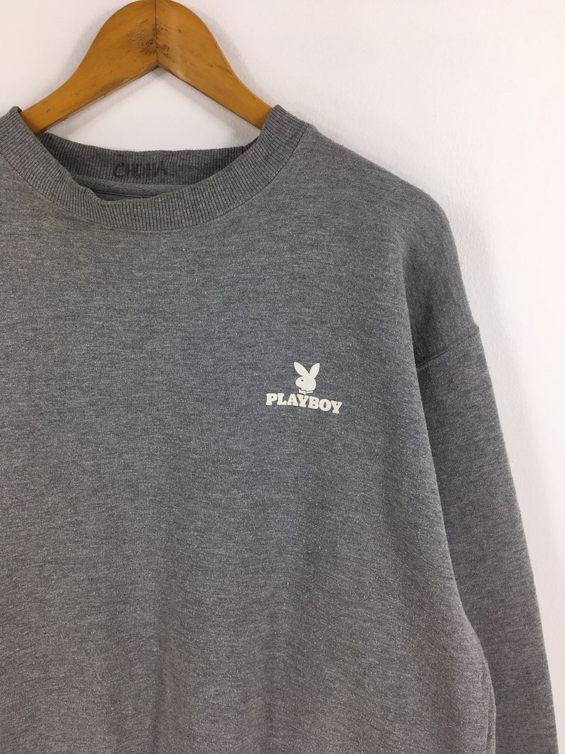 Vintage 1990's Playboy Sweatshirt Gray Large Playboy Bunny - Etsy