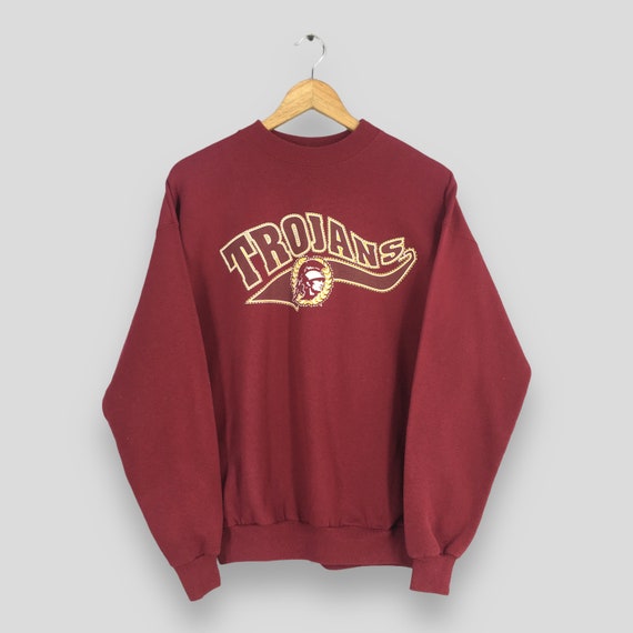 Vintage USC Trojans Football Sweater Large Univer… - image 1