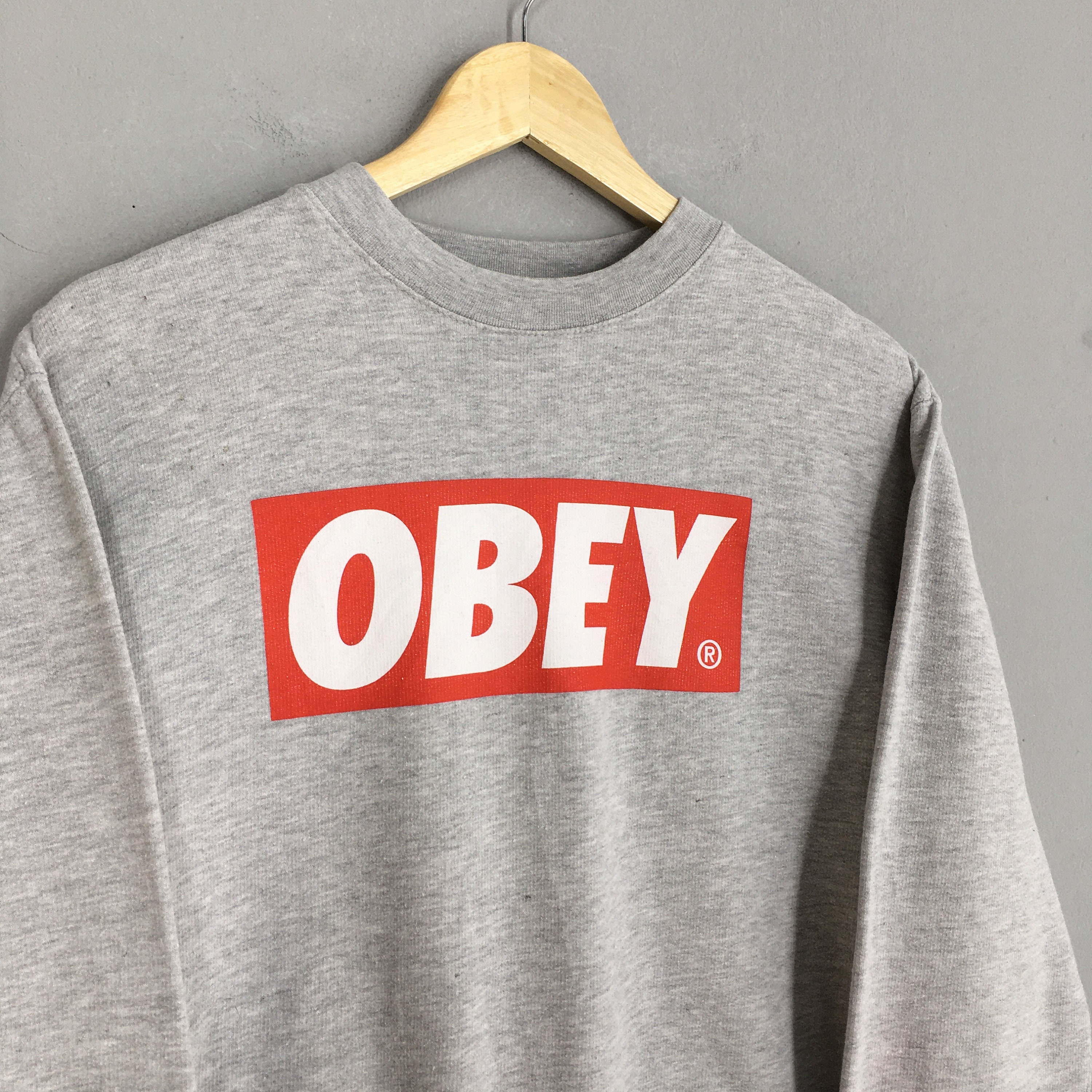 Arrowhead argument kontrast Vintage Obey Worldwide Box Logo Sweatshirt Medium Obey - Etsy Denmark