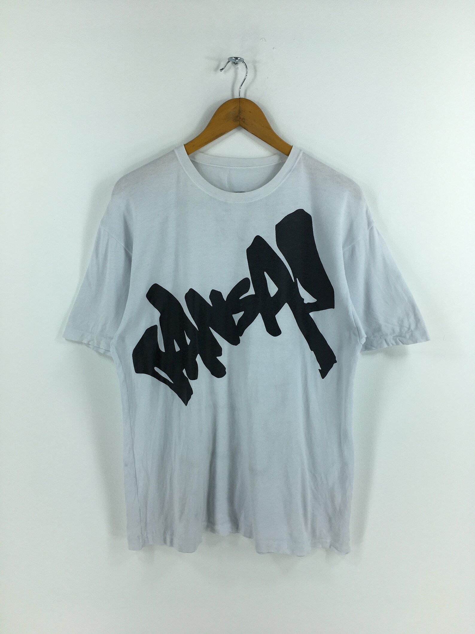 T-shirt Femme Kansai Yamamoto Vintage - Blanc, Coton, Taille M, Manches Courtes - Neuf Avec étiquettes