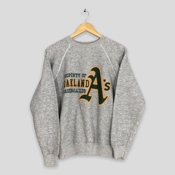 Vintage Oakland Athletics Mlb Sweatshirt Medium Oakland Athletics Spell Out Printed Crewneck Major League Baseball Jumper Mlb Sweater Size M