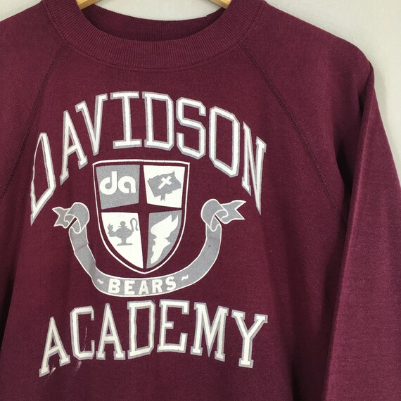 Vintage 90s Davidson Academy Sweatshirt Large Dav… - image 2
