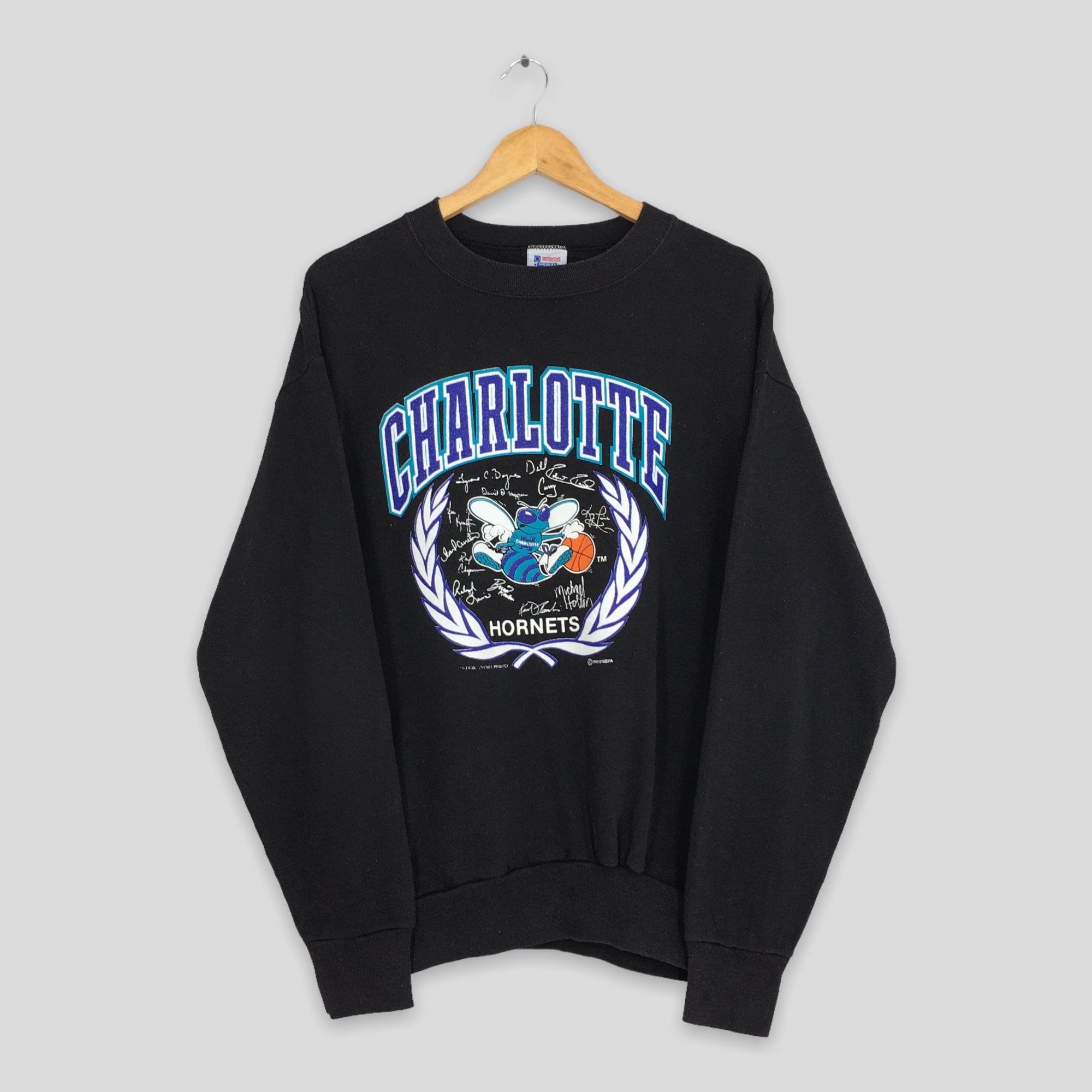 Vintage 90's Salem NBA Charlotte Hornets Sweater Black (S) – Chop