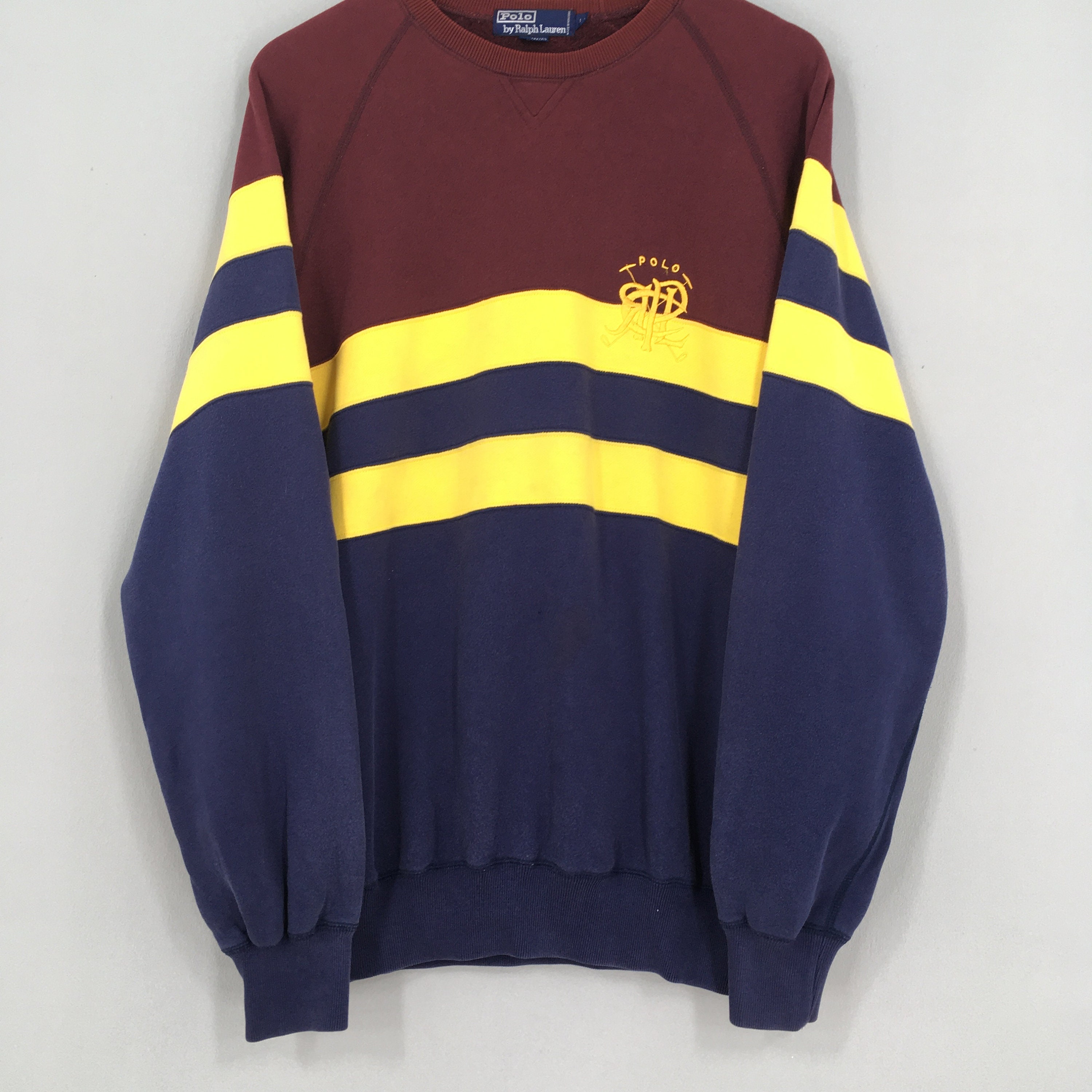multicolor polo sweater