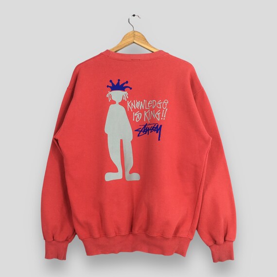 Stussy red shop jumper