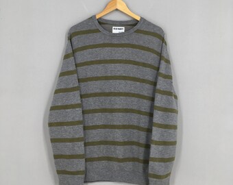 Old Navy Striped Gray Sweatshirt Large 