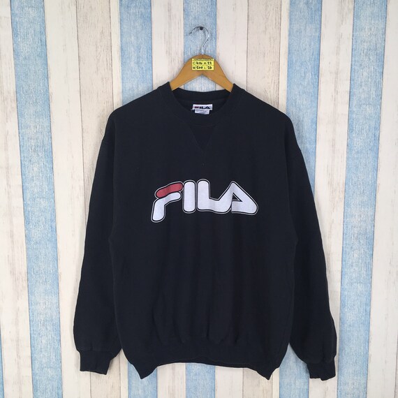 Fila Sweater Unisex Large Fila Biella Italia Big L