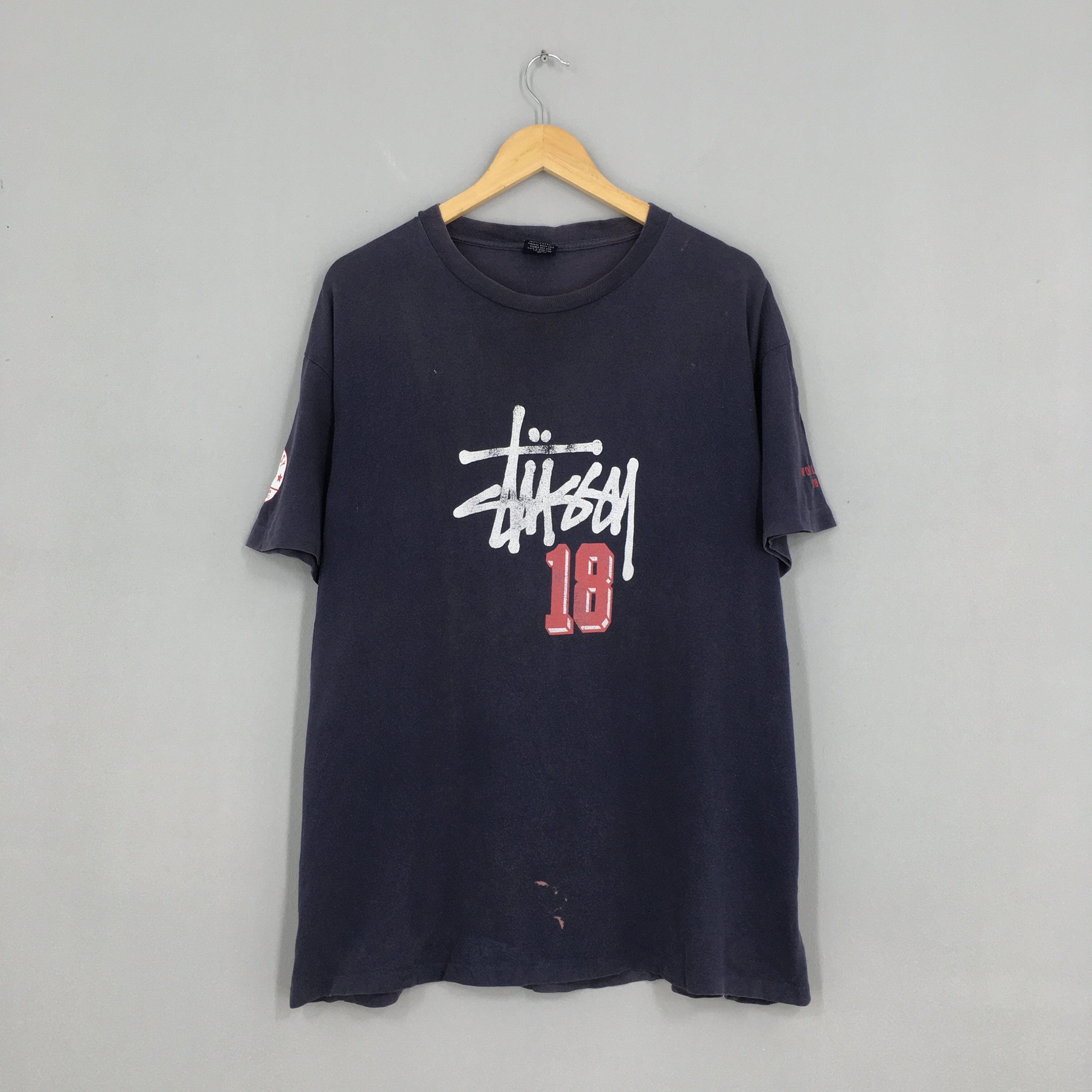 80s stussyTシャツ vintage stussyBIG LEAGUE