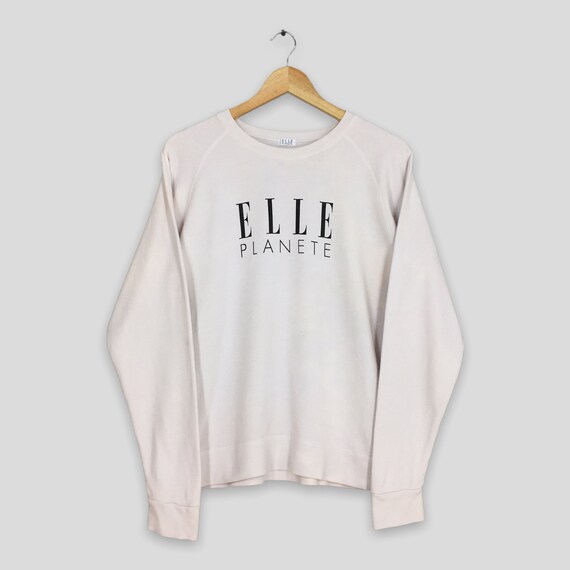 Vintage 90s Elle Planete Sweatshirt Medium Elle Planete Spell Out