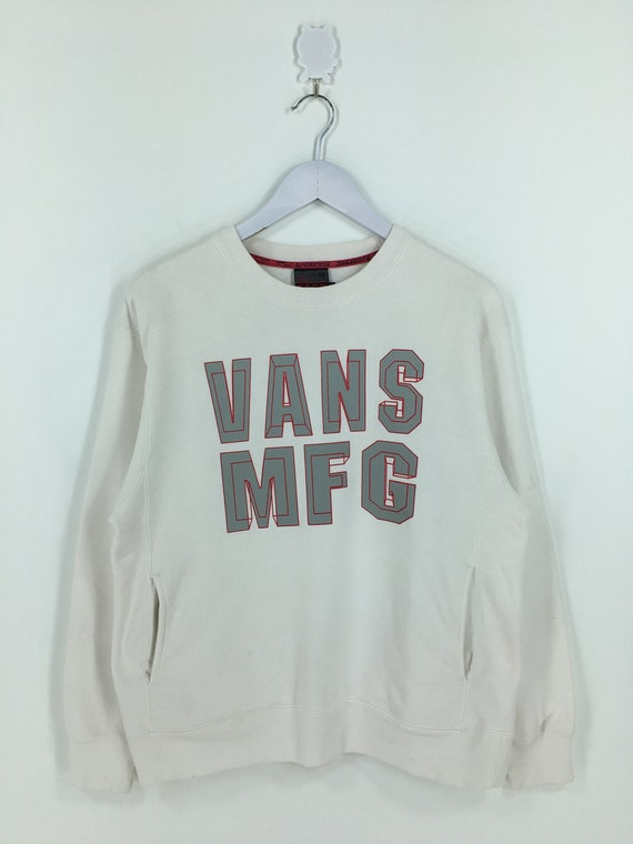 Vans Skaters Sweatshirt Medium Vintage Vans Off The Wall Etsy