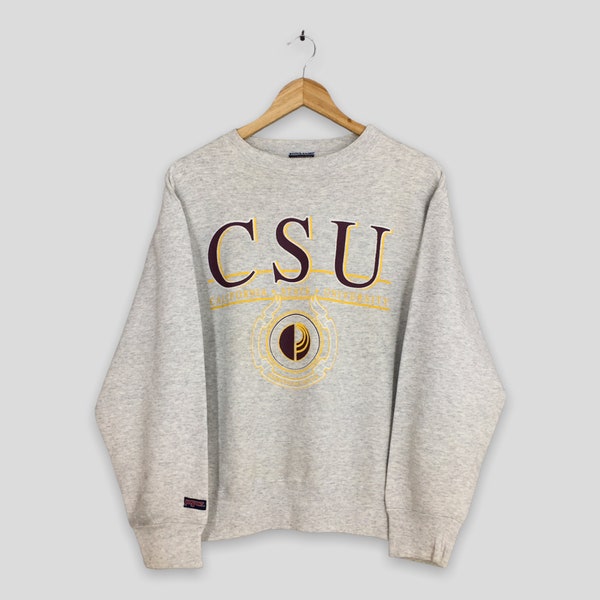 Vintage CSU California State University Sweater Medium Cal State University Crewneck CSU California Sweatshirt Csu University Jumper Size M