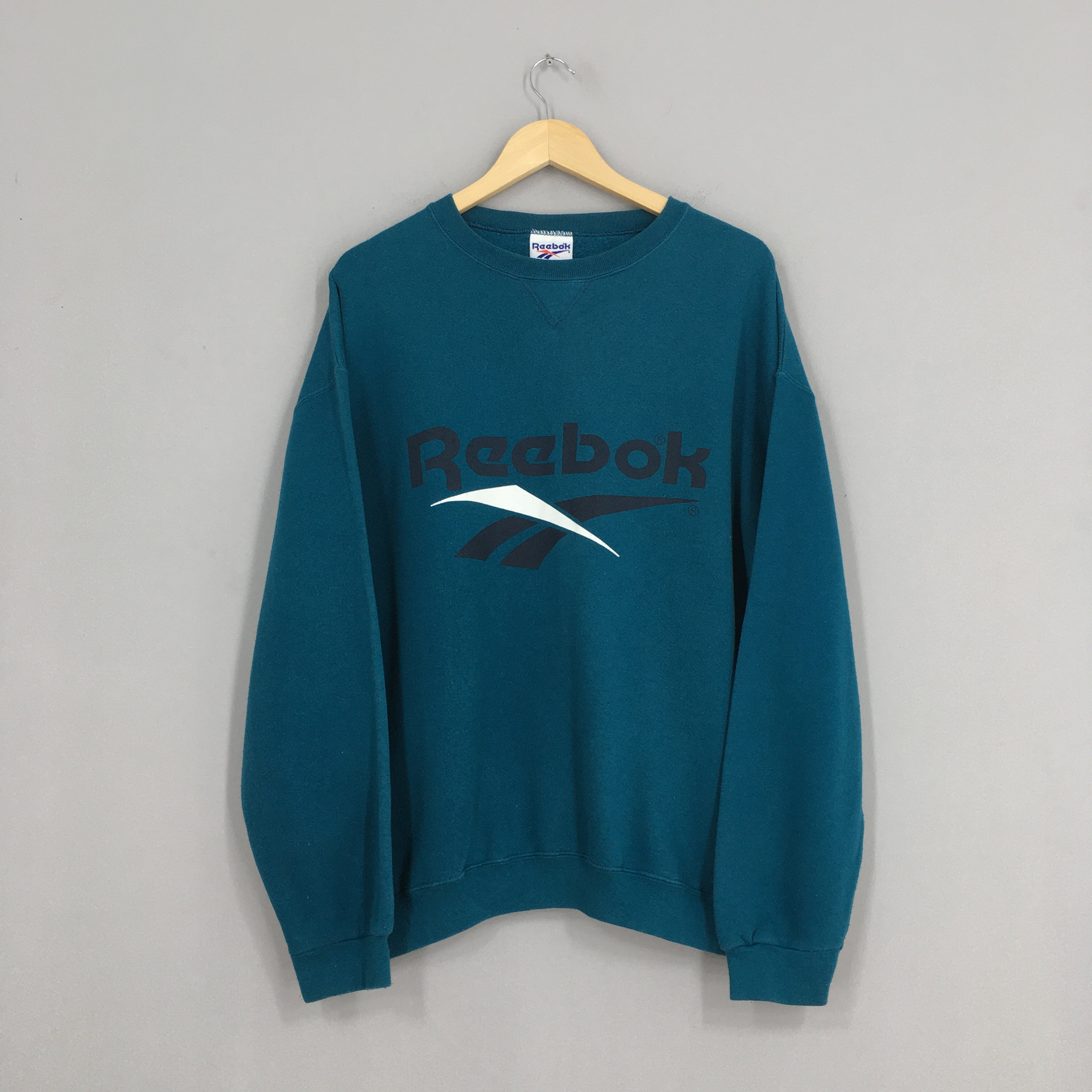 reebok green jumper
