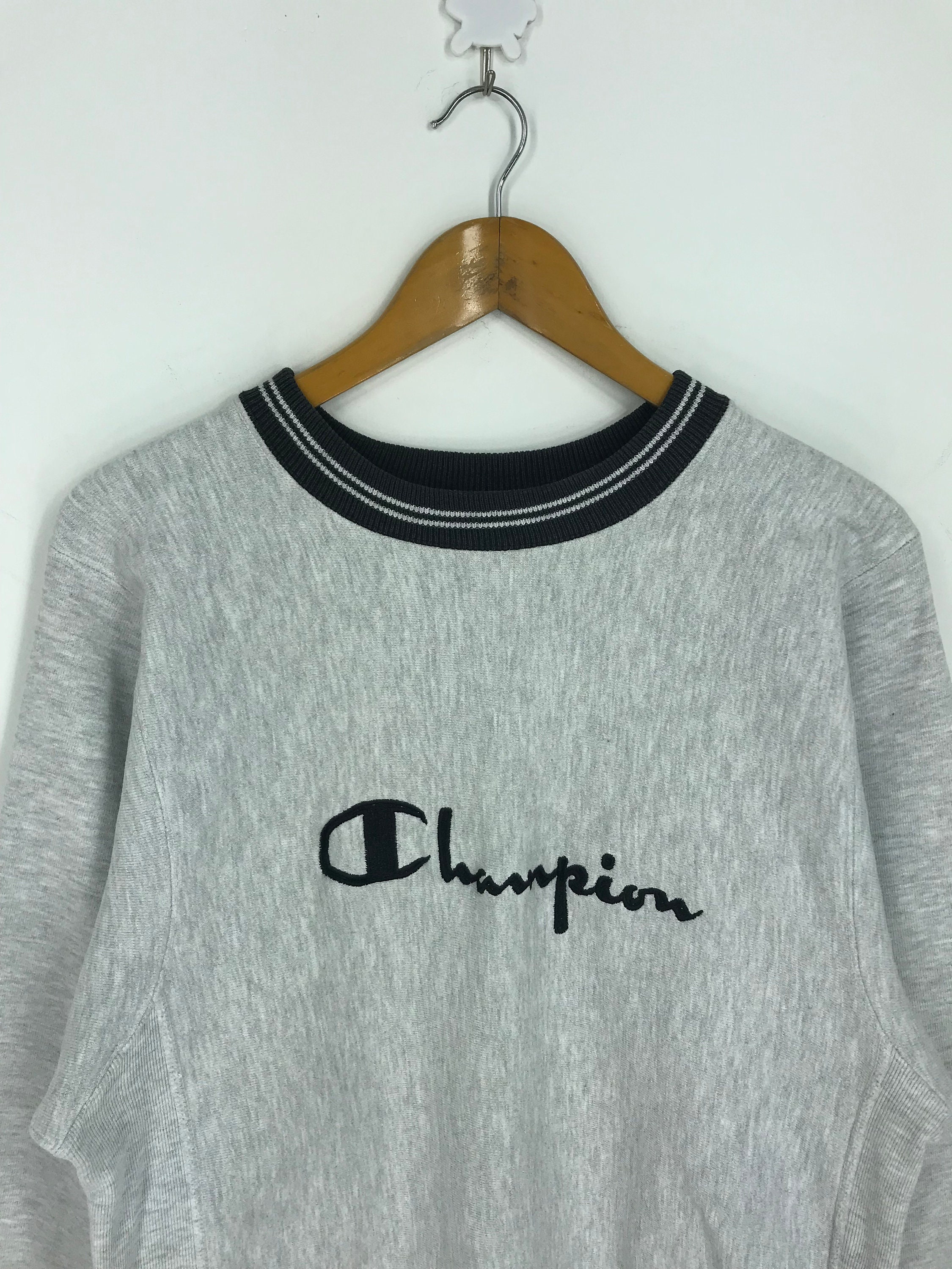 Vintage 80s Champion Reverse Weave Sweatshirt Medium Gray - Etsy