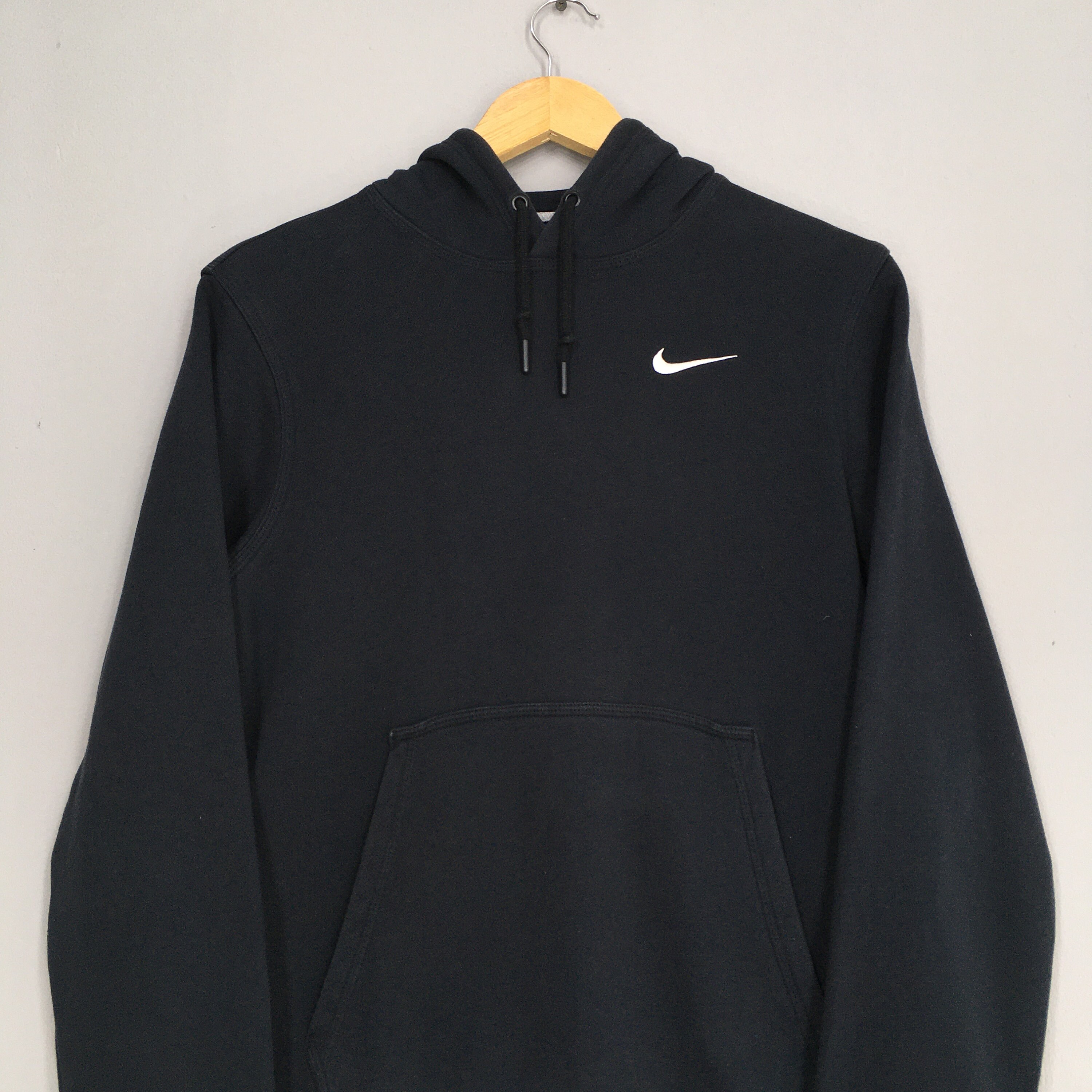 Vintage 90's Nike Swoosh Black Hoodie Sweatshirts Small - Etsy
