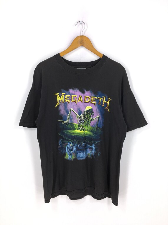 Vintage Megadeth Metal Tshirt Large Mens Heavy Met