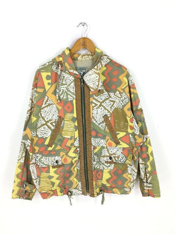 Vintage Nigel Cabourn Crazy Pattern Hooded Sweater