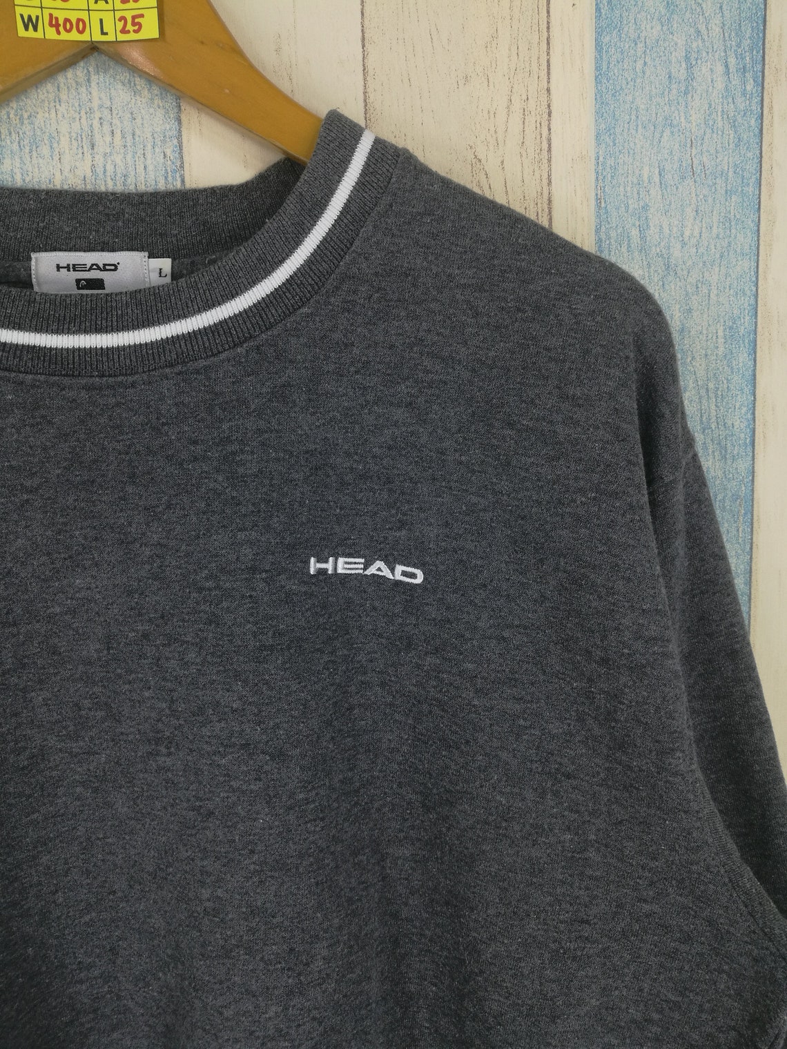 Head Sportswear Sweatshirt Large Gray Vintage 90's Sport Etsy