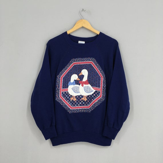Animal Motif Duck Sweater Ladies Large 