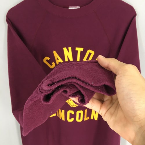 Canton Lincoln High School Sweater XLarge Vintage offers 90's Canton Lincoln University Pullover Lincoln School Maroon Ohio School Sweatshirt XL