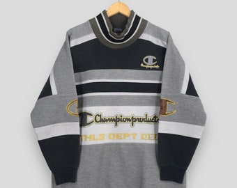 Vintage Champion Usa Stripes Sweatshirt Groß 90er Jahre Champion Sportswear Pullover Champion Gestreifter Pullover Champion Produkte Pullover Größe L