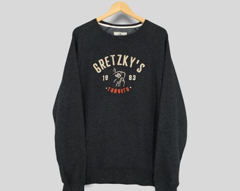 Vintage Gretzky's Toronto Sweatshirt Large Gretzky Toronto Canada Gretzky's Toronto Black Sweater Gretzky's Toronto Embroidery Jumper Size L