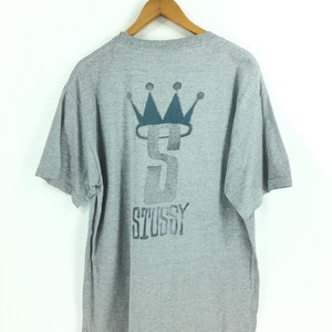 Vintage Stussy Usa Crown Tshirt Large 90's Stussy Big Logo - Etsy