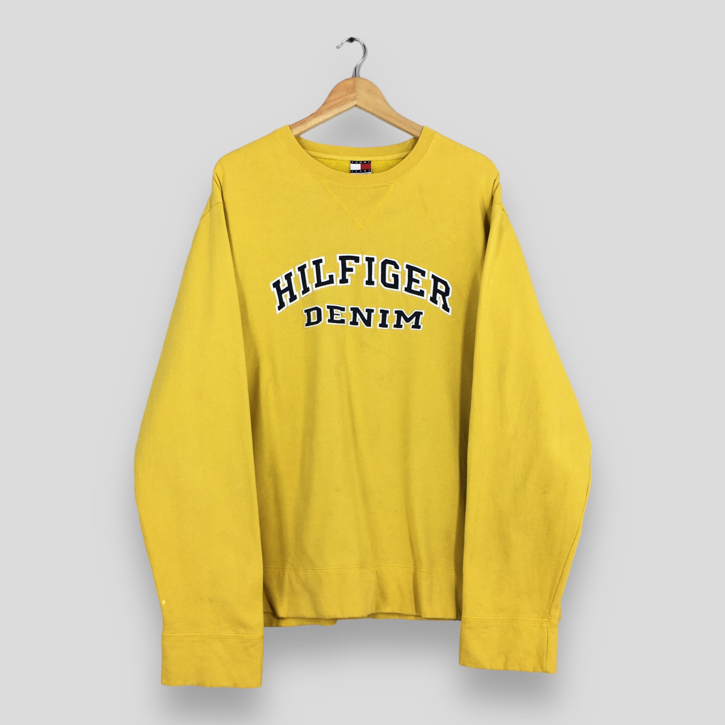 Tommy Yellow Sweatshirt - Etsy Hilfiger