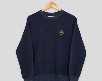 Vintage 1990er Chemise Lacoste Blaue Sweatshirts Kleine Lacoste Club Stickerei Crewneck Lacoste Pullover Izod Lacoste Pullover Größe S