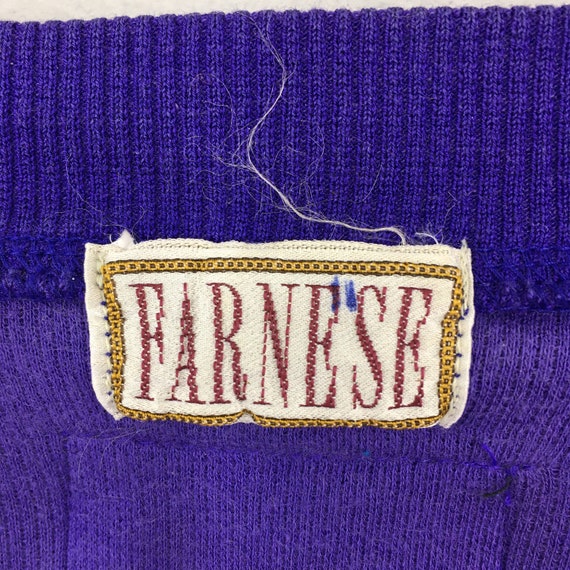 Farnese Japanese  Gold Pop Art Purple Crewneck Sw… - image 6