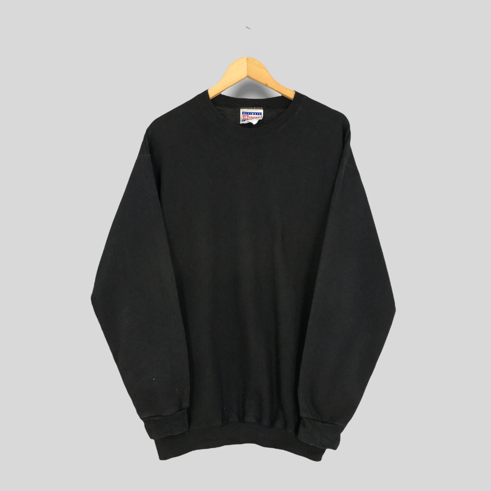 black hanes crewneck
