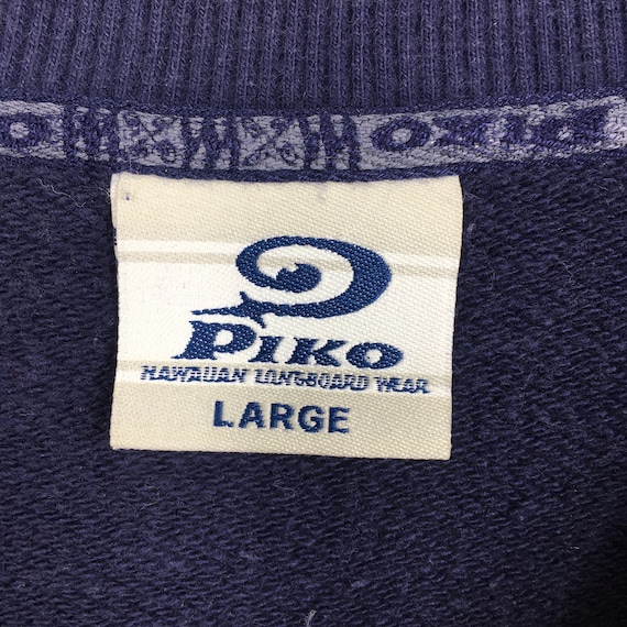 Vintage Piko Surfing Blue Sweatshirt Large Piko H… - image 7