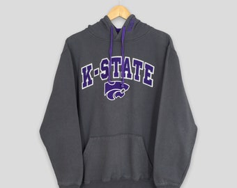 Vintage Kansas State K-State University Sweatshirt Medium Kansas State Wildcats Hoodie K-State Spell Out Sweater Kansas University Jumper M