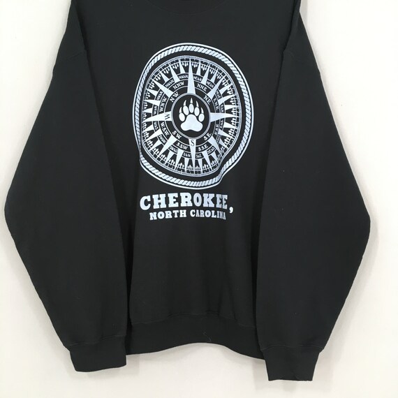 Vintage Cherokee North Carolina Black Jumper XLar… - image 3