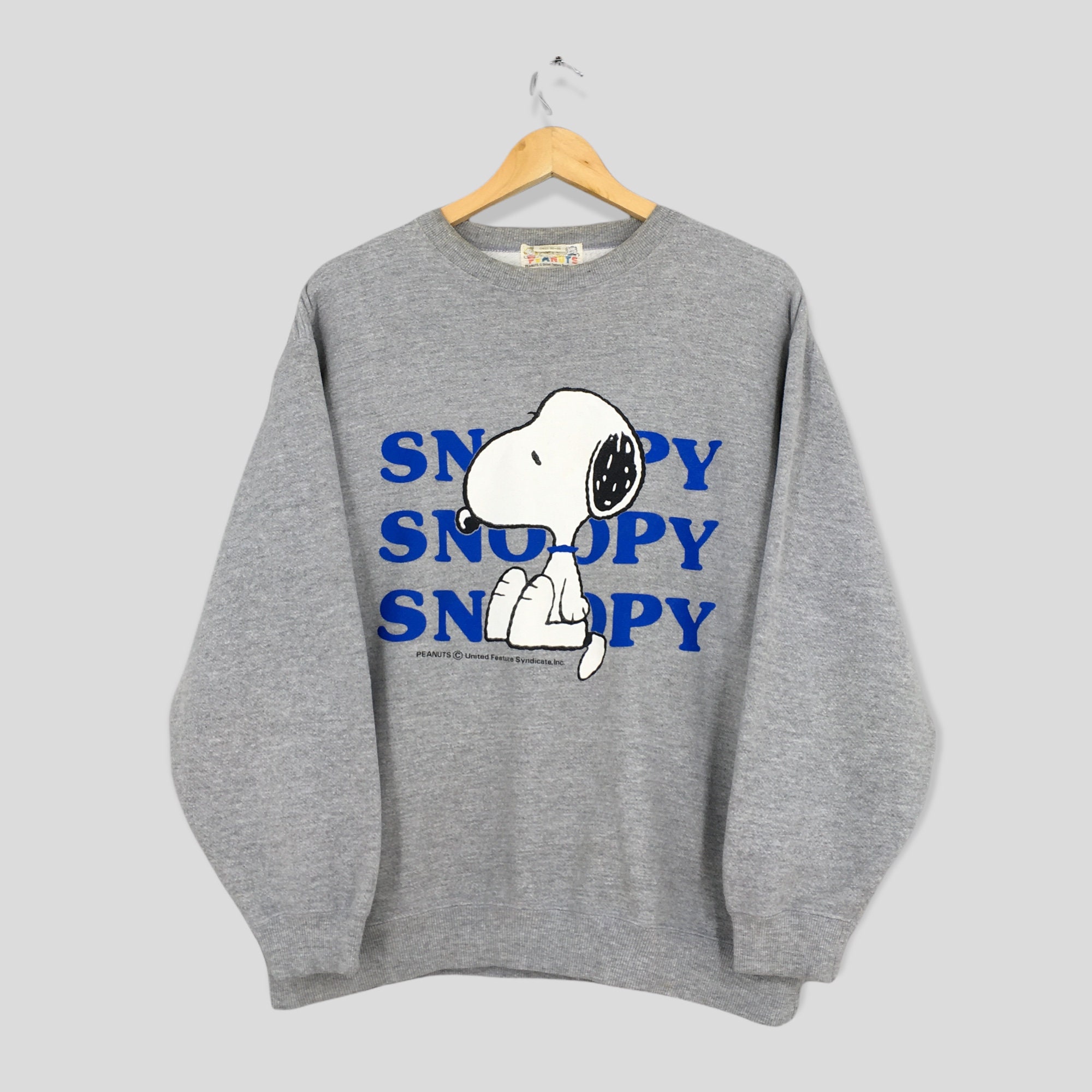 Vintage Snoopy Joe Cool Gray Sweater Large Snoopy Peanuts - Etsy Israel