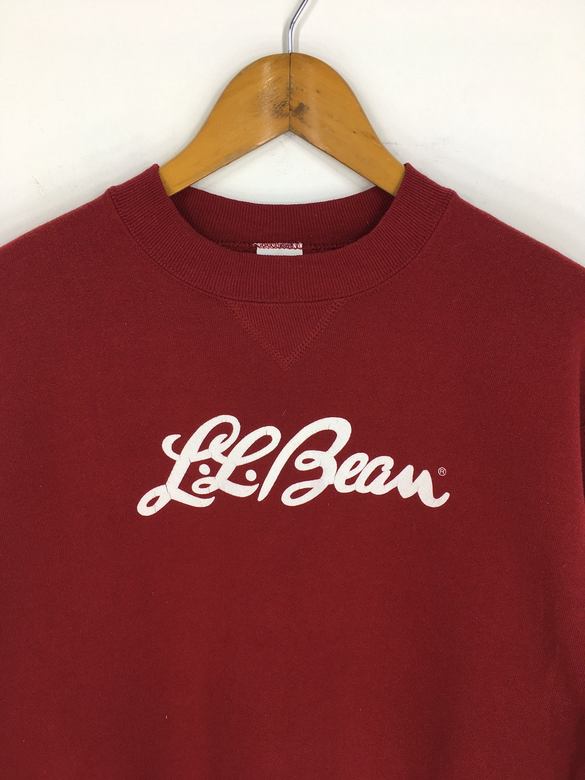 LL Bean Sweatshirt Xlarge Youth Vintage 90's LL Bean Red | Etsy