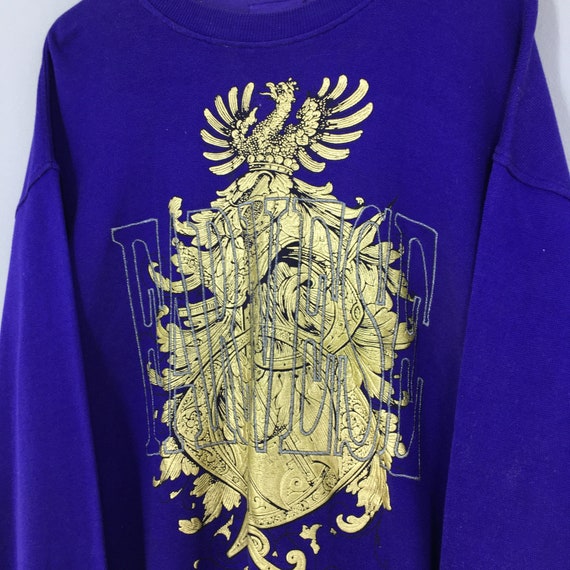 Farnese Japanese  Gold Pop Art Purple Crewneck Sw… - image 4