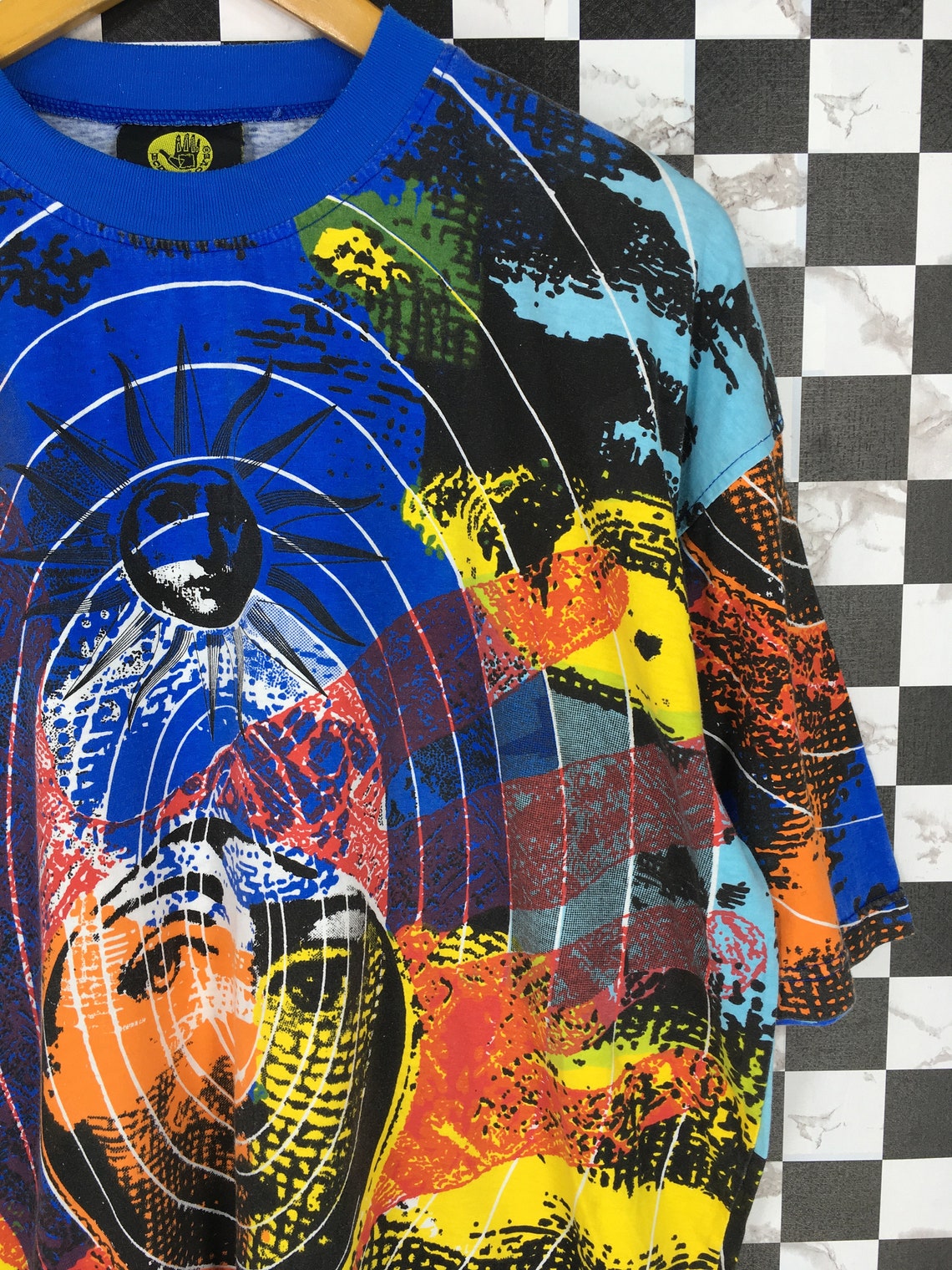 Body Glove All Over Print Multicolour Tshirt Hawaii Large Etsy