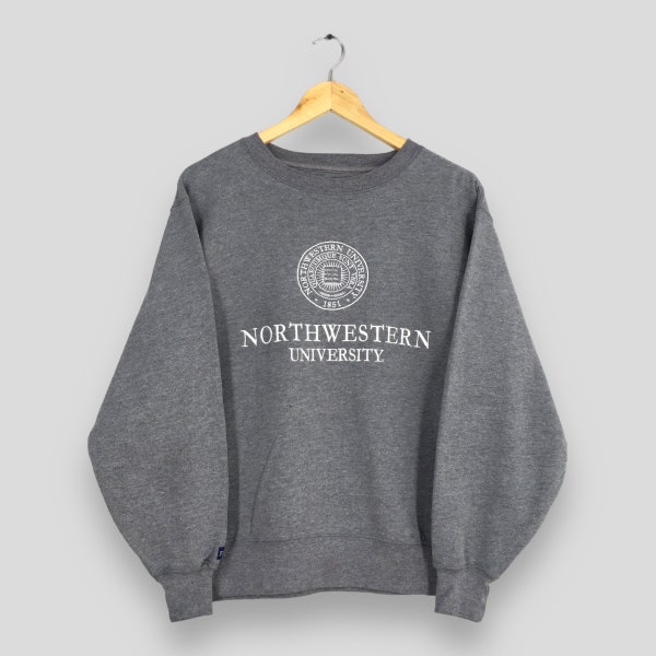 Vintage 90s University of Northwestern Illinois Sweatshirt Small Northwestern University Printed Logo Crewneck Illinois University Sweater S