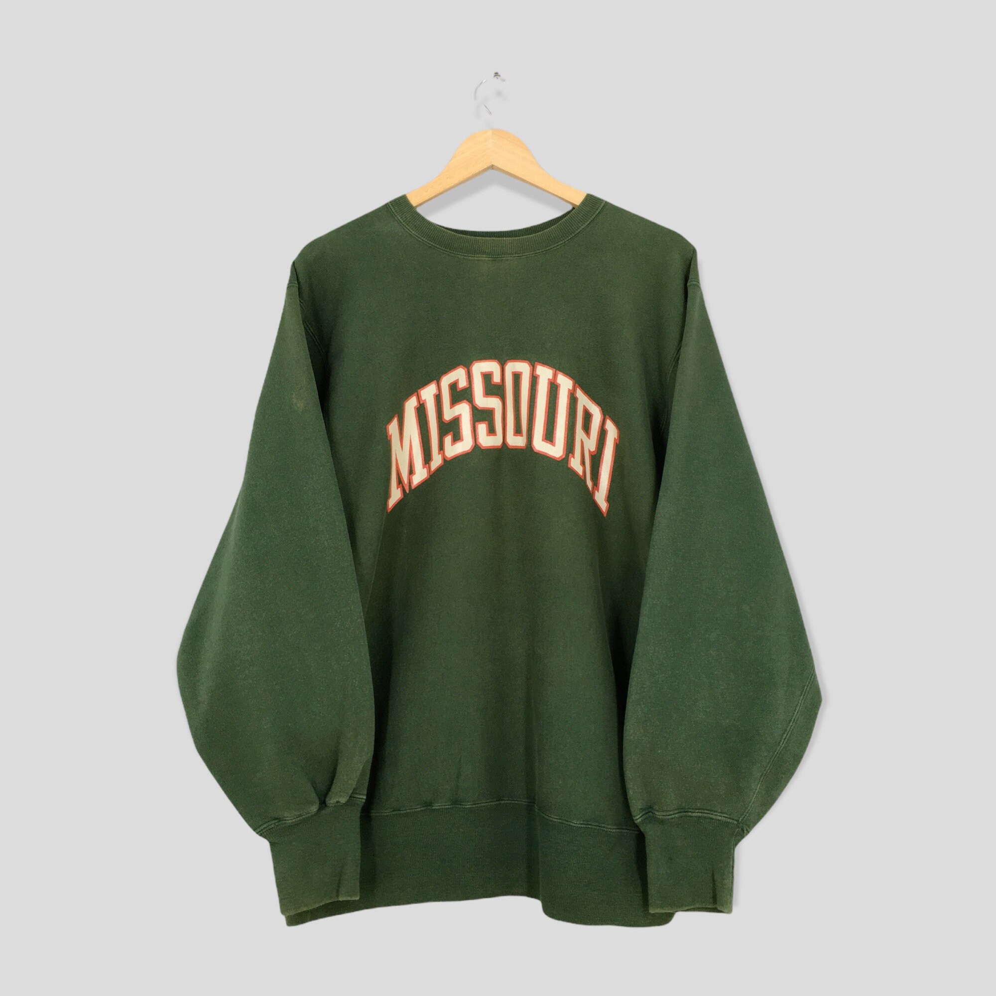 Vintage Champion Reverse Weave Missouri State Green Sweatshirt