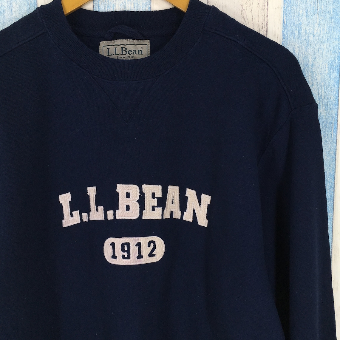 LL Bean Sweatshirt Mens Medium Blue Vintage 90's LL Bean Etsy