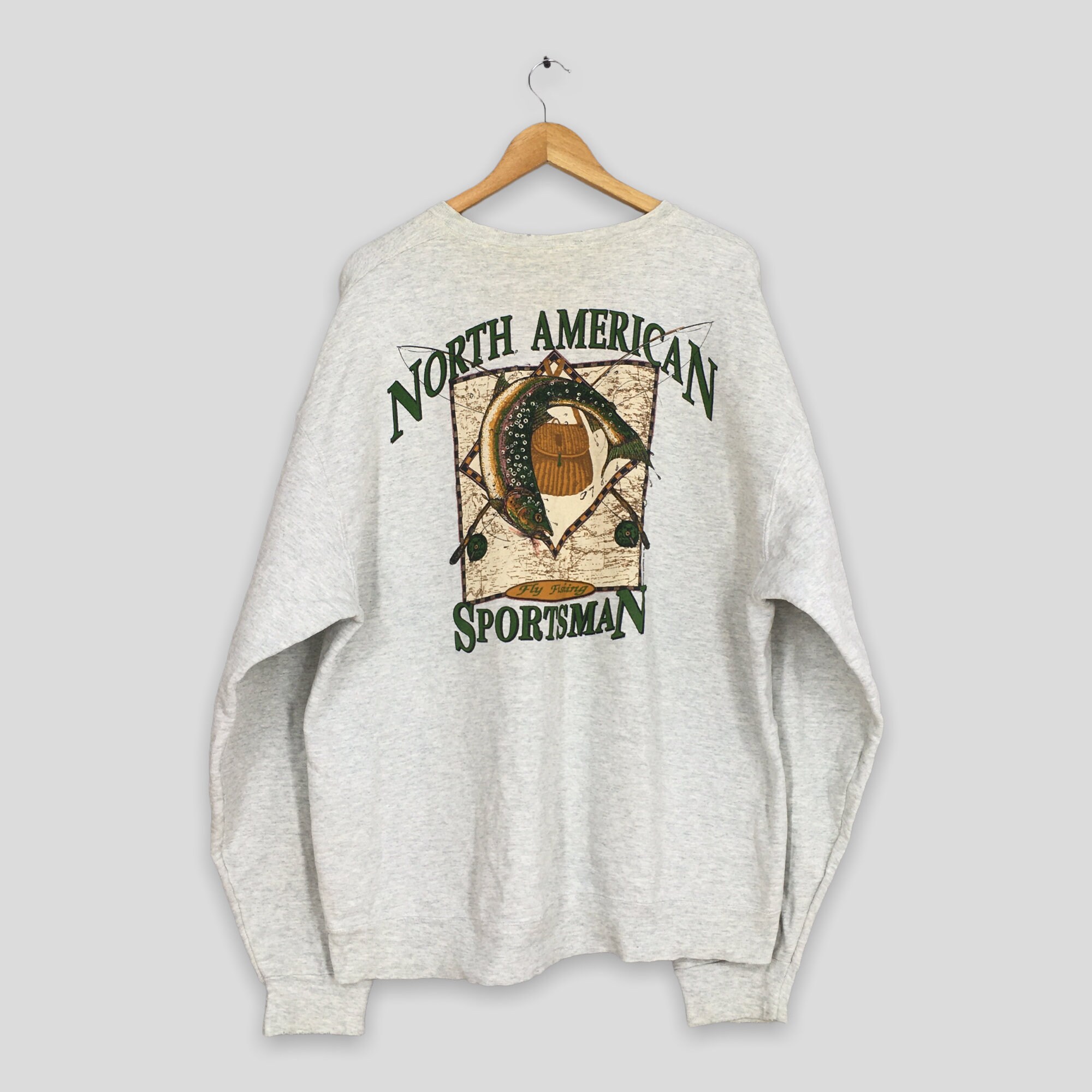 Vintage North American Sportsman Fishing Sweatshirt Xxlarge