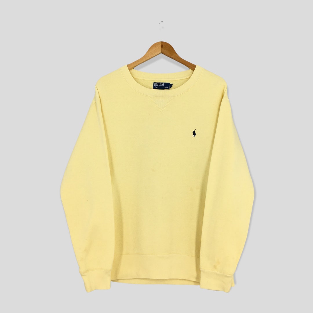 Vintage Polo Ralph Lauren Yellow Sweater Large 1990's Polo - Etsy