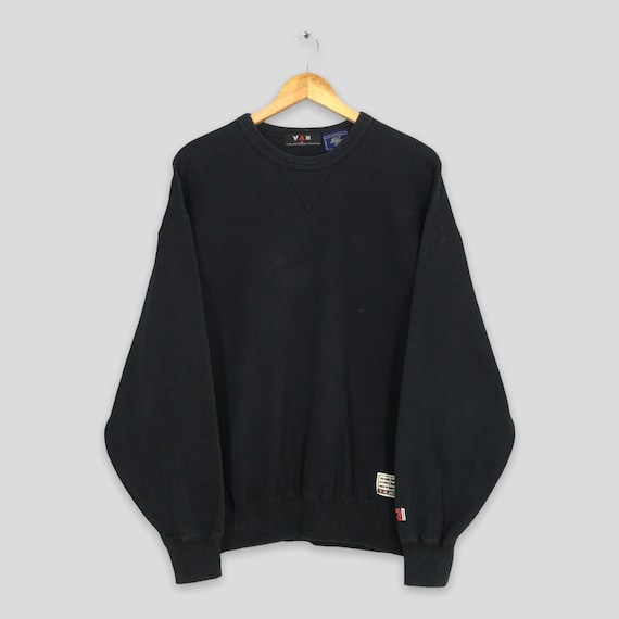 Vintage 90s Van Jac Black Sweatshirt Xlarge Van J… - image 1