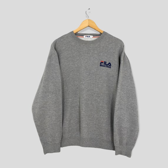 Vintage Fila Italia Gray Sweatshirt Xlarge 90's Fila Biella Italia